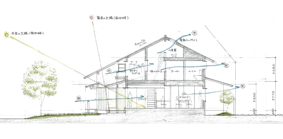 採光を意識した室内空間