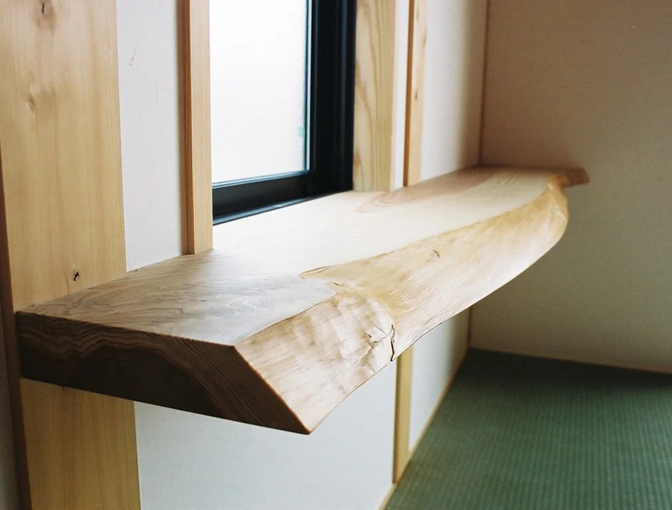 無垢の木が使われた空間